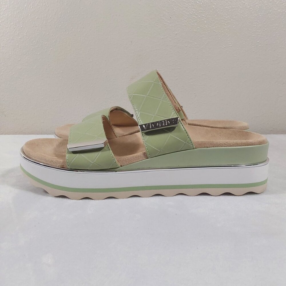 NIB Vionic Brandie Leather Slide Platform Comfort… - image 4